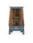 GINER Y COLOMER Mueble auxiliar de madera de mango y MDF Azul y blanco